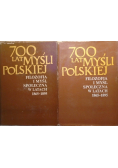 700 lat myśli Polskiej filozofia i myśl społeczna w latach 1865 - 1895 tom I i II
