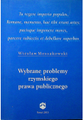 Wybrane problemy rzymskiego prawa publicznego