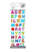 Naklejki wypukłe miękkie alfabet 38szt
