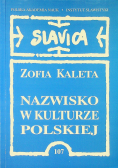 Nazwisko w kulturze Polskiej