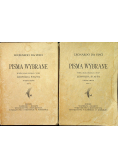 Leonardo da Vinci Pisma wybrane 2 tomy 1930 r.