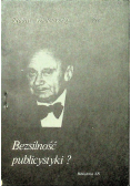 Bezsilność publicystyki