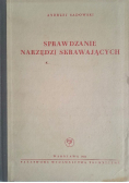 Sprawdzanie narzędzi skrawających