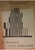 O akceptacji teorii empirycznej