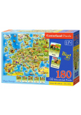 Puzzle Mapa Europy z quizem
