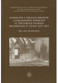 Informator o stratach bibliotek i księgozbiorów domowych na terytoriach Polskich  okupowanych w latach 1939-1945