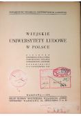 Wiejskie Uniwersytety Ludowe w Polsce, 1939 r.