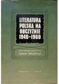 Literatura polska na obczyźnie 1940 1960 Tom II