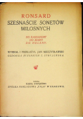Szesnaście Sonetów Miłosnych 1922 r.