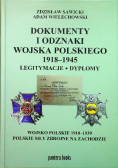 Dokumenty i odznaki Wojska Polskiego 1918 - 1945 Legitymacje i dyplomy