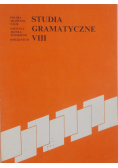 Studia gramatyczne VIII