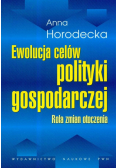 Ewolucja celów polityki gospodarczej