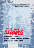 NSZZ Solidarność Uniwersytetu Marii Curie-Skłodowskiej w latach 1980-1981