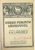 Księga Psalmów Dawidowych 1909 r