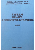 System prawa administracyjnego tom IV