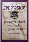 Żydowskie periodyki i druki okazjonalne w języku polskim