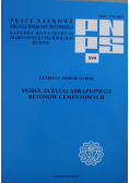 Model zużycia abrazyjnego betonów cementowych