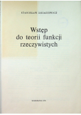 Wstęp do teorii funkcji rzeczywistych
