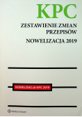 Kodeks postępowania cywilnego Zestawienie zmian przepisów