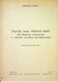 Wartość testu WISKAD MMPI dla diagozy różnicowej w zakresie nozologii psychiatrycznej