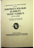 Portrety Polskie Elżbiety Vigee Lebrun 1928 r.