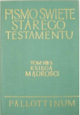 Pismo Święte Starego Testamentu Tom VIII 3 Księga Mądrości