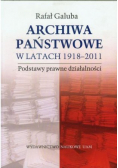 Archiwa państwowe w latach 1918 2011