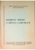 Elementy wiedzy o sztuce i zabytkach