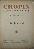 Chopin dzieła wszystkie Etiuda c - moll