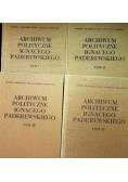 Archiwum polityczne Ignacego Paderewskiego Tom od I do IV