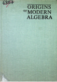 Origins of Modern Algebra