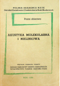 Akustyka molekularna i nieliniowa