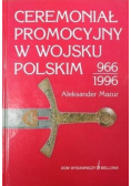Ceremoniał promocyjny w Wojsku Polskim 966  1996