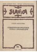 Cerkiewnosłowiańskie tytuły ewangelijne