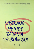 Wybrane metody badania osobowości  tom 2