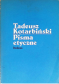 Kotarbiński Pisma etyczne