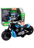Motocykl na baterie niebieski