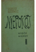 Niepokój wybór wierszy