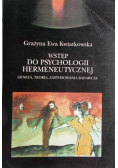 Wstęp do psychologii hermeneutycznej