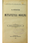 Metafizyka ogólna 1902 r