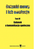 Gatunki mowy i ich ewolucja Tom 4