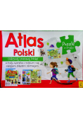 Atlas Polski Odkrywaj i poznawaj Polskę puzzle w środku