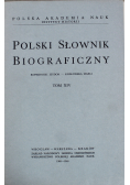 Polski Słownik Biograficzny Tom XIV