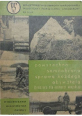 Powszechna samoobrona sprawą każdego obywatela