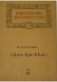 Gdzie tkwi błąd