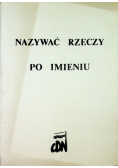 Nazywać rzeczy po imieniu