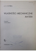 Własności mechaniczne materii