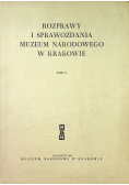 Rozprawy i sprawozdania Muzeum Narodowego w Krakowie tom X