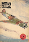 Mały modelarz Miesięcznik ligi obrony kraju dla młodzieży  Nr 7 / 83 Radziecki Samolot Myśliwski Ła - 7