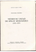 Niemiecki urząd do spraw mniejszości 1922 - 1937